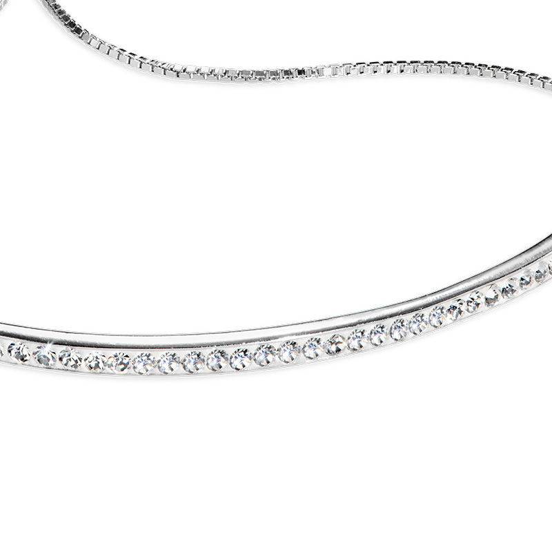 Adjustable Bar Bracelet with Cubic Zirconia-2 produkt billede