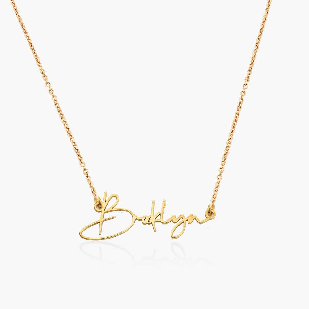 Belle Custom Name Necklace - Gold Plating-1 produkt billede