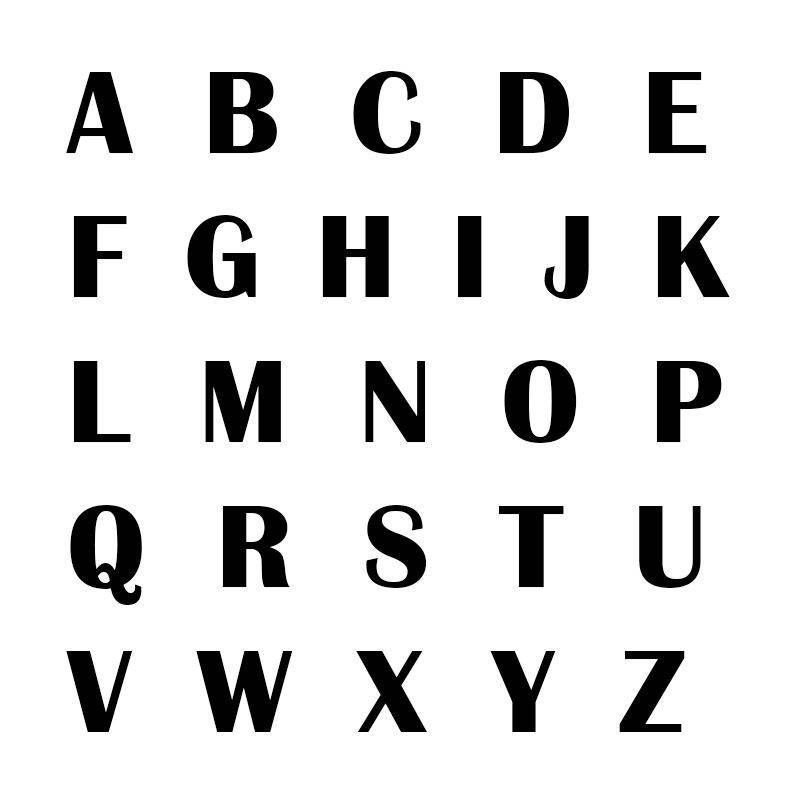 Capital Letters Name Necklace in Sterling Silver-4 produkt billede