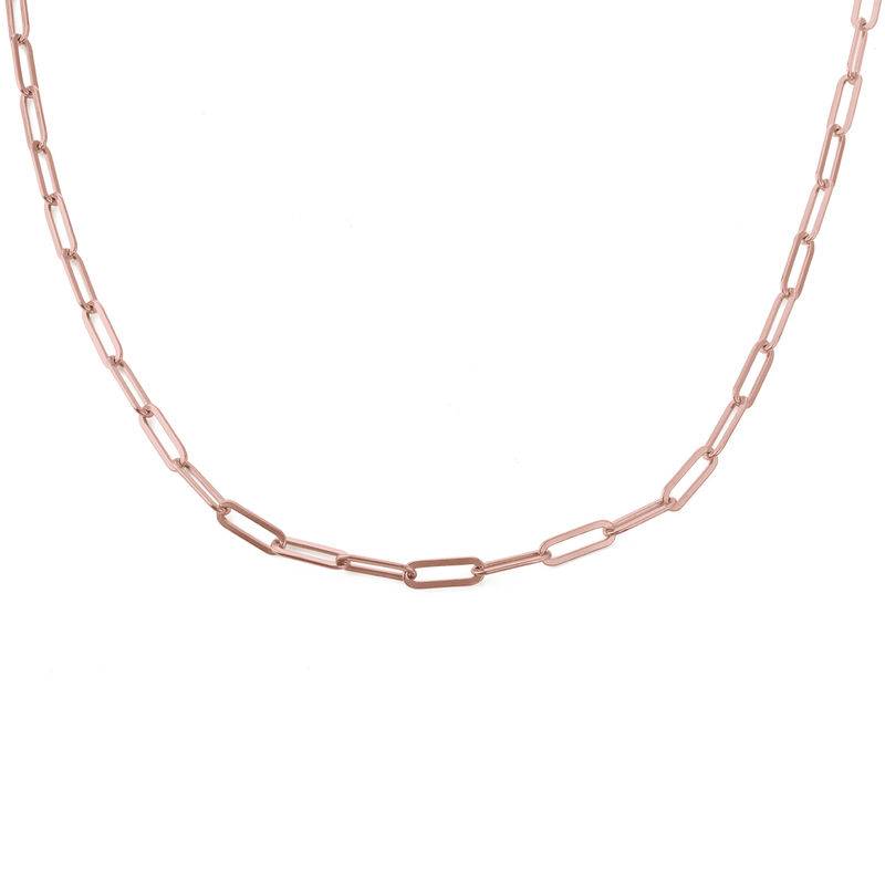 Chain Link Necklace in 18K Rose Gold Plating-1 produkt billede