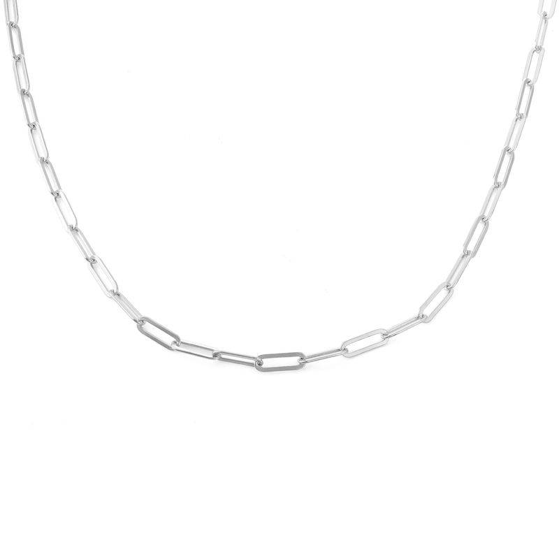 Chain Link Necklace in Sterling Silver-1 produkt billede