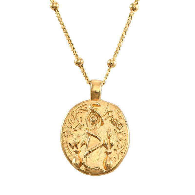 Hygieia Coin Necklace in Gold Plating-1 produkt billede