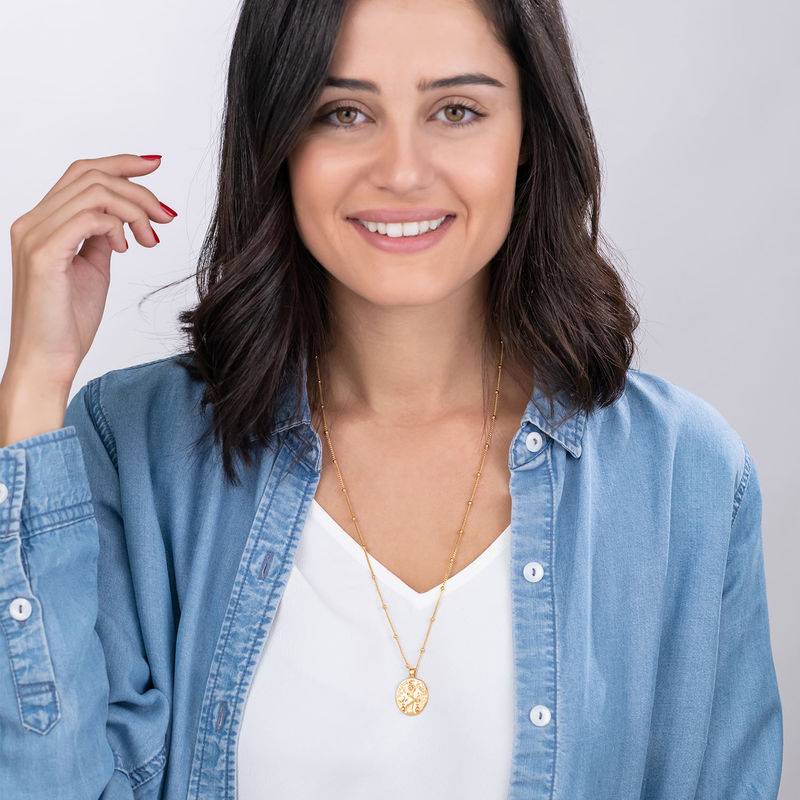 Hygieia Coin Necklace in Gold Plating-2 produkt billede