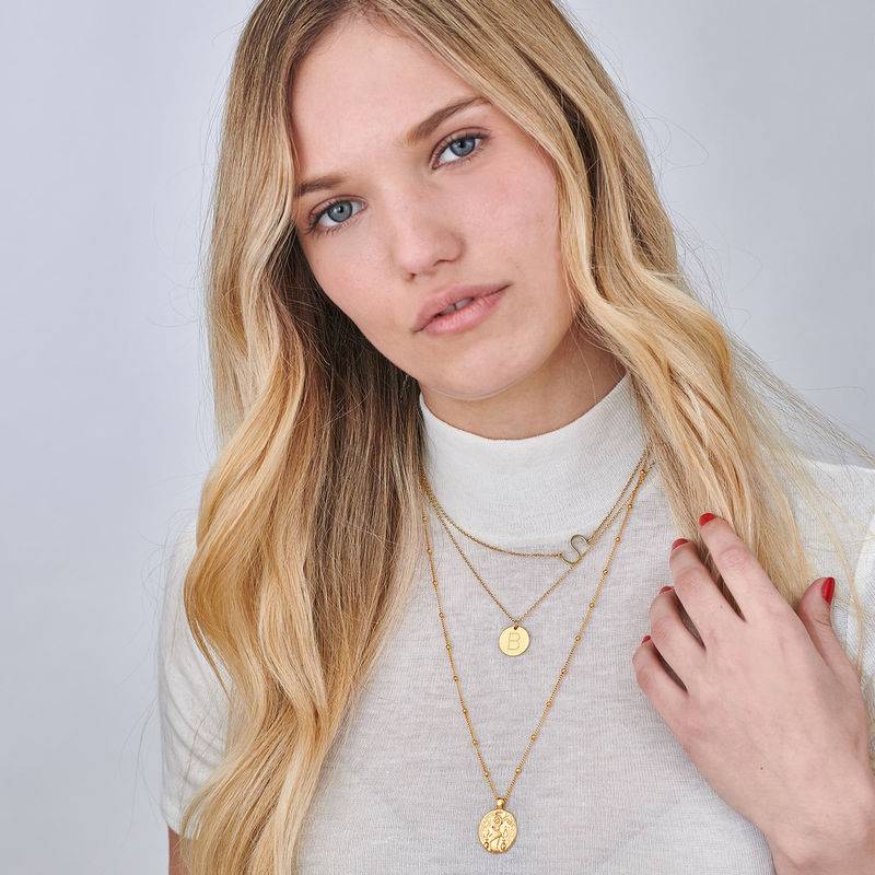 Hygieia Coin Necklace in Gold Plating-4 produkt billede