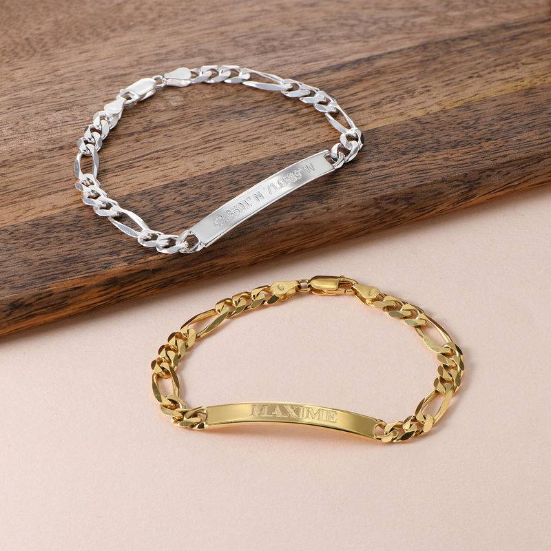 ID Bracelet for Men With Gold Plating-4 produkt billede