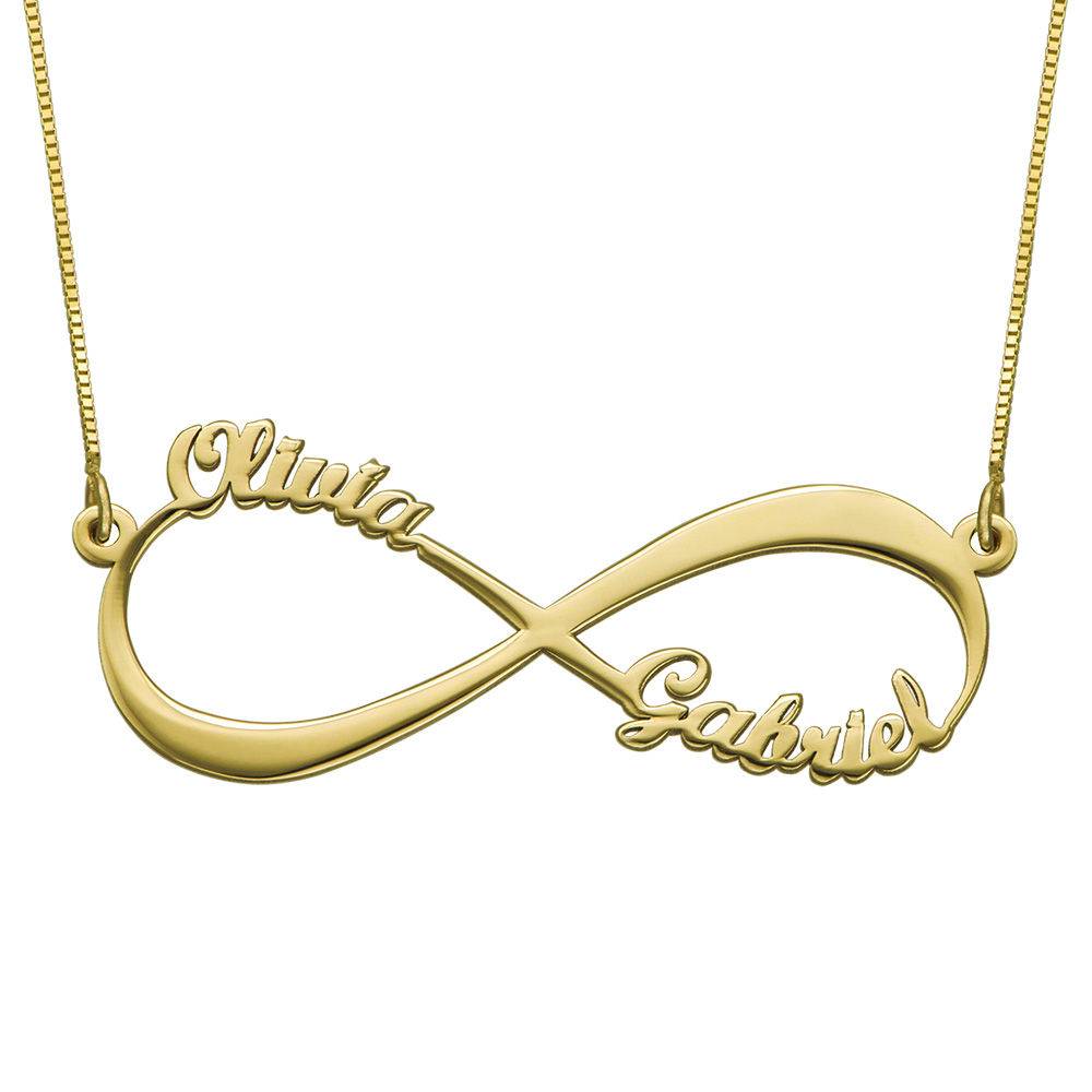 Infinity Name Necklace in 14K Yellow Gold-1 produkt billede