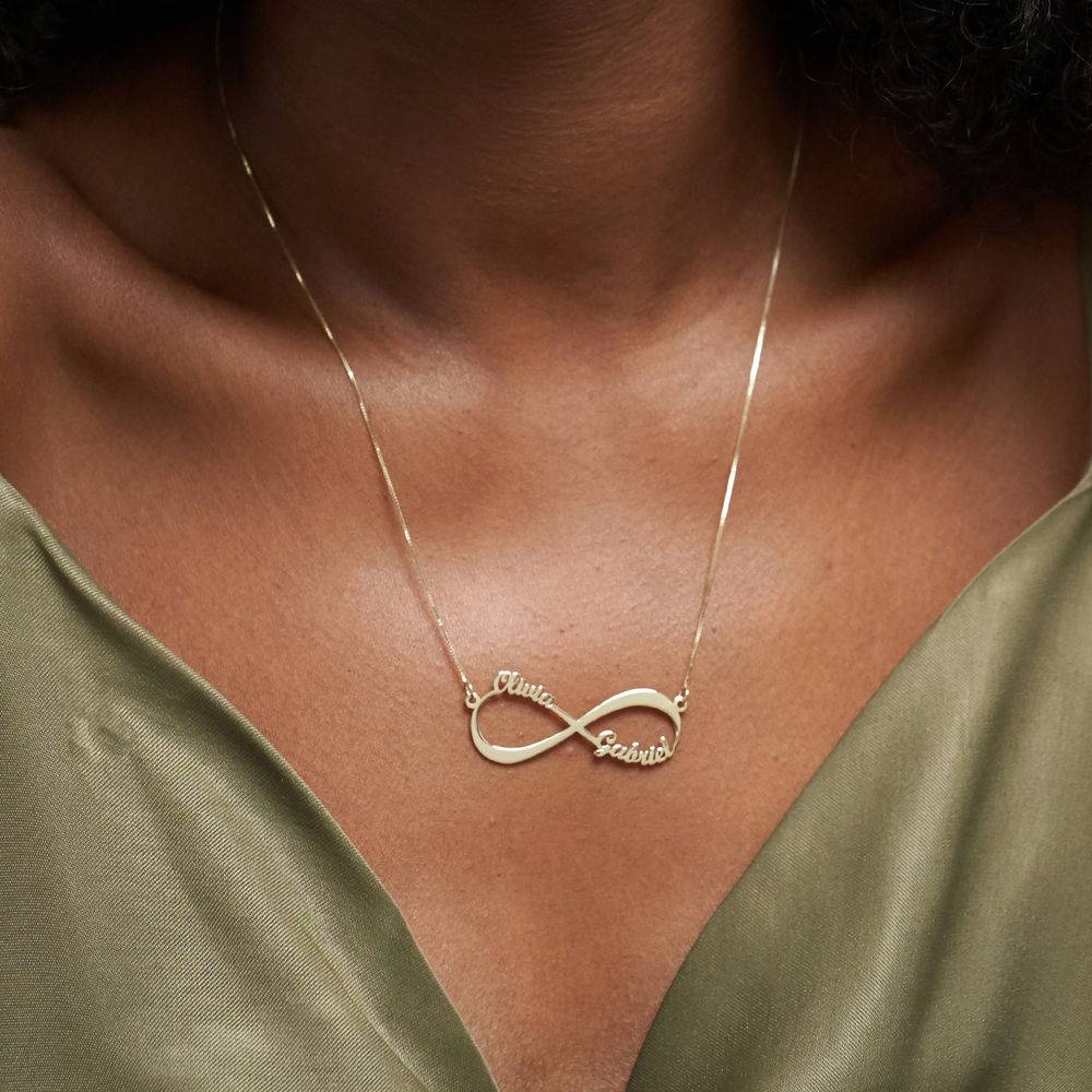 Infinity Name Necklace in 14K Yellow Gold-5 produkt billede