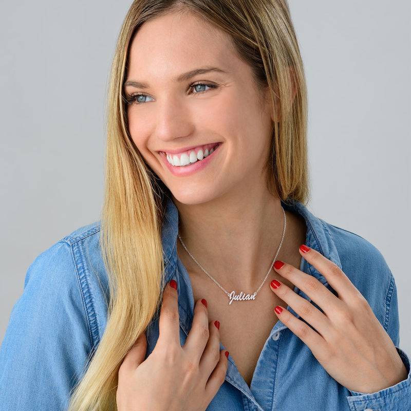 Name Necklace in Silver-3 produkt billede