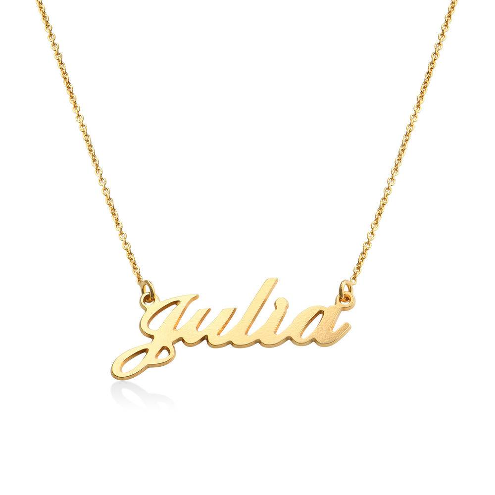 Personalized Classic Name Necklace in 18k Gold Plating-1 produkt billede