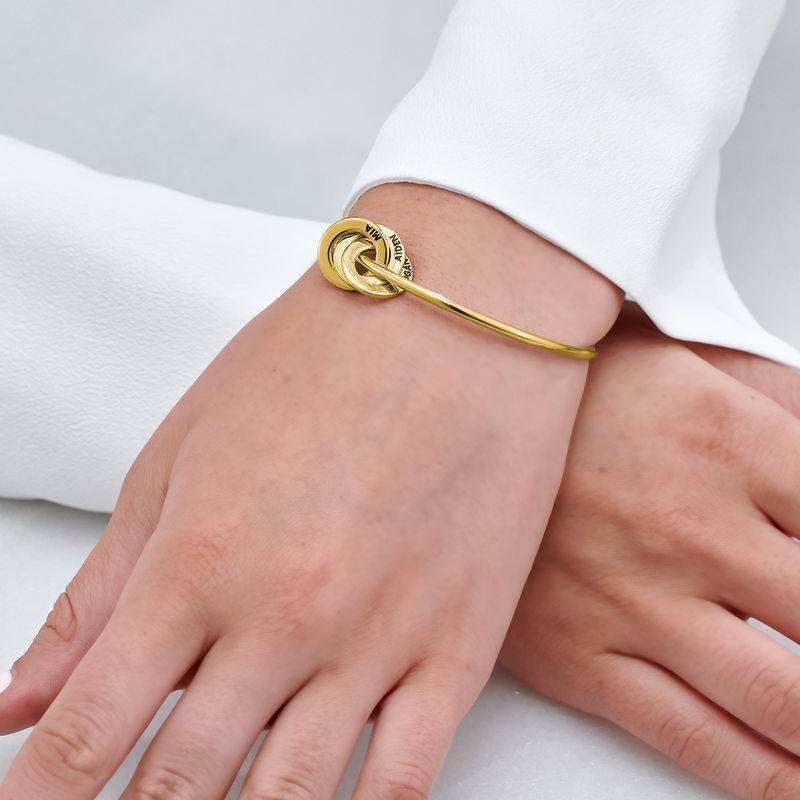 Russian Ring Bangle Bracelet in Gold Plating-4 produkt billede