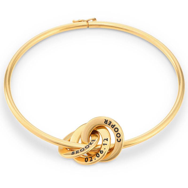 Russian Ring Bangle Bracelet in Gold Plating-1 produkt billede