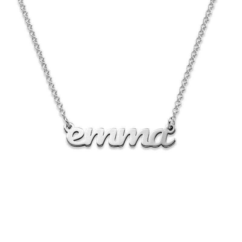 Script Name Necklace in Sterling Silver-2 produkt billede