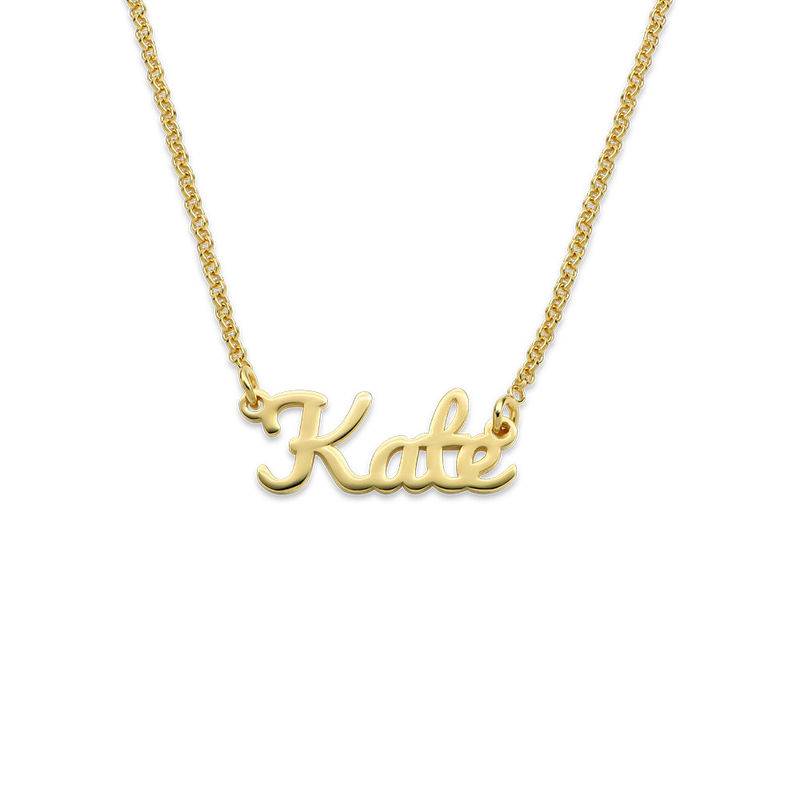 Script Name Necklace with 18K Gold Plating-2 produkt billede