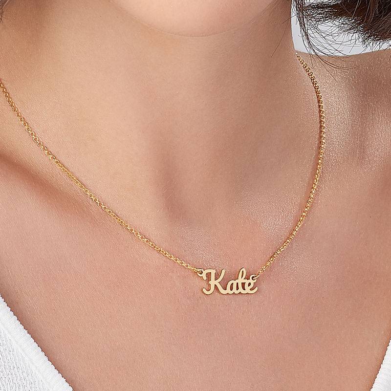 Script Name Necklace with 18K Gold Plating-4 produkt billede