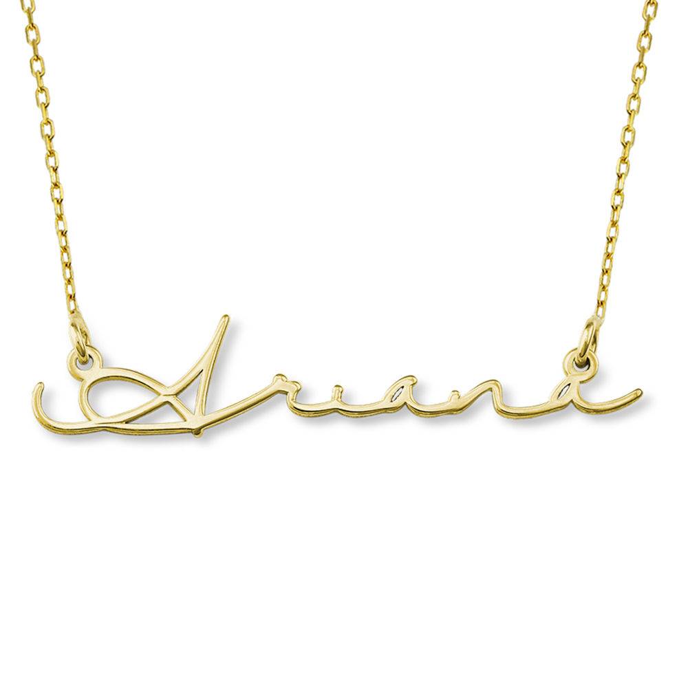 Signature Style Name Necklace - 10k Gold-1 produkt billede
