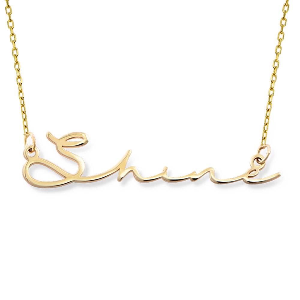 Signature Style Name Necklace - 10k Gold-2 produkt billede