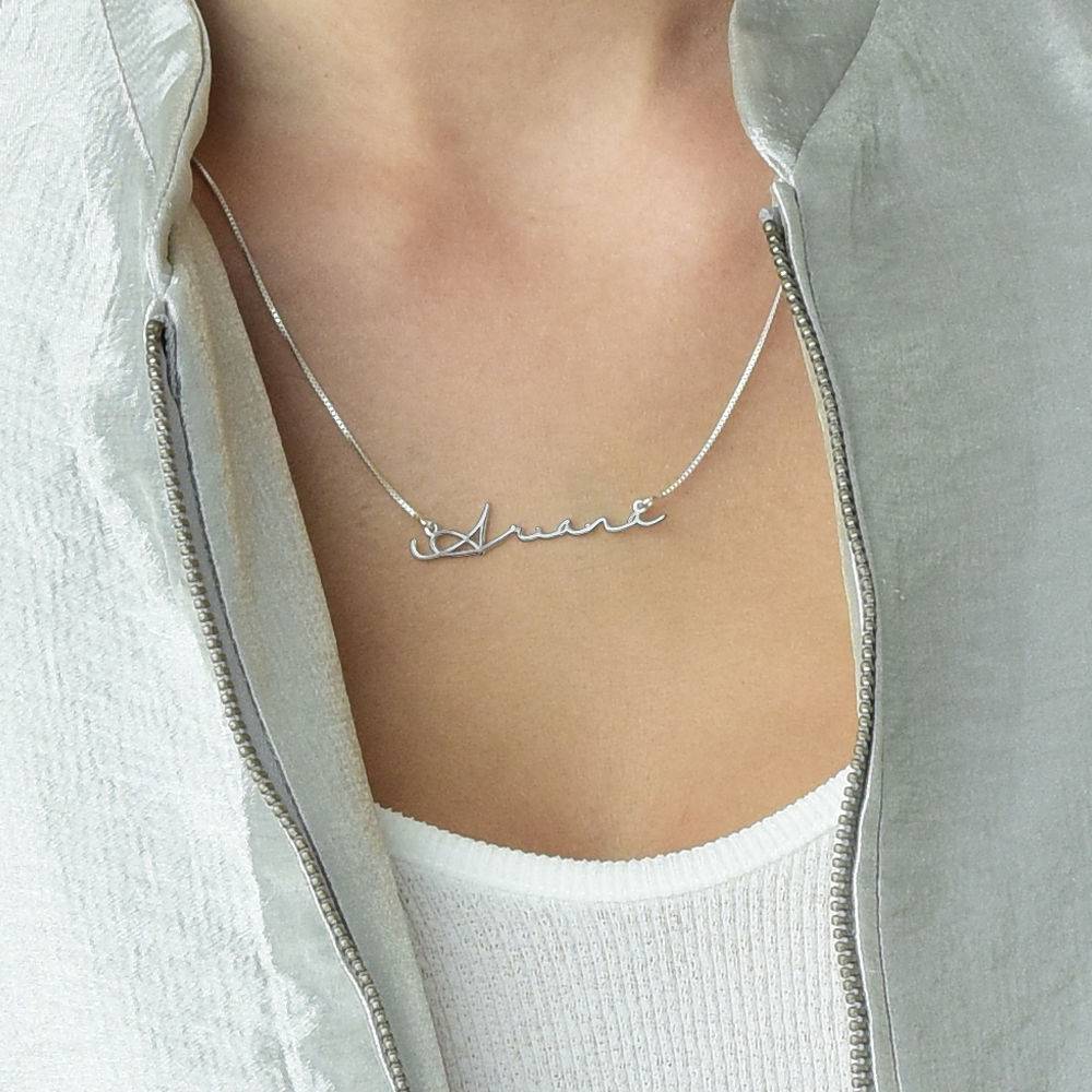Signature Style Name Necklace - 14k White Gold-2 produkt billede