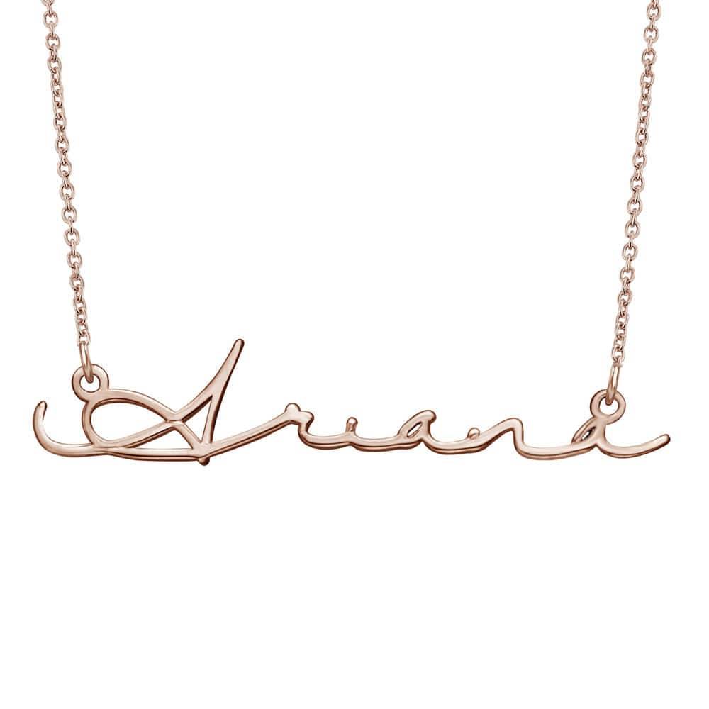 Signature Style Name Necklace in Rose Gold Plated-1 produkt billede