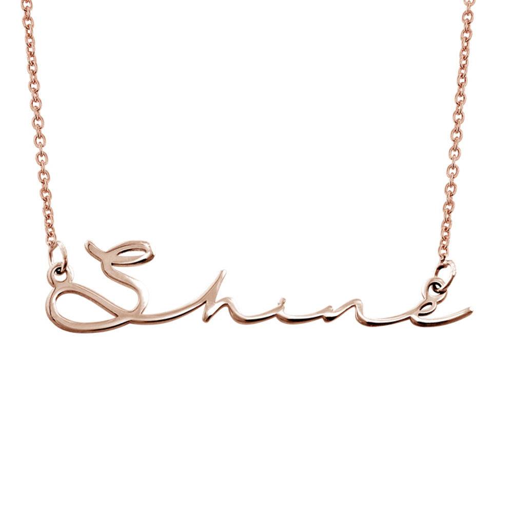 Signature Style Name Necklace in Rose Gold Plated-2 produkt billede