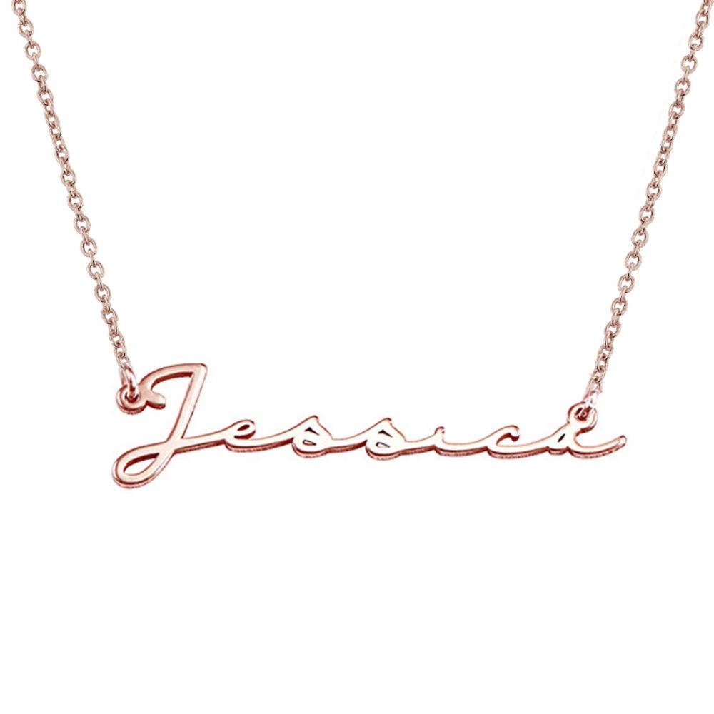 Signature Style Name Necklace in Rose Gold Plated-3 produkt billede