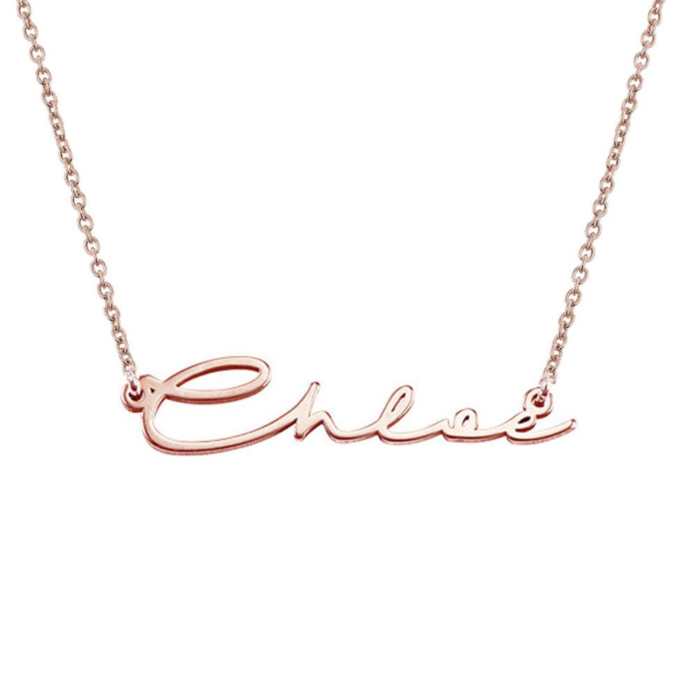 Signature Style Name Necklace in Rose Gold Plated-4 produkt billede