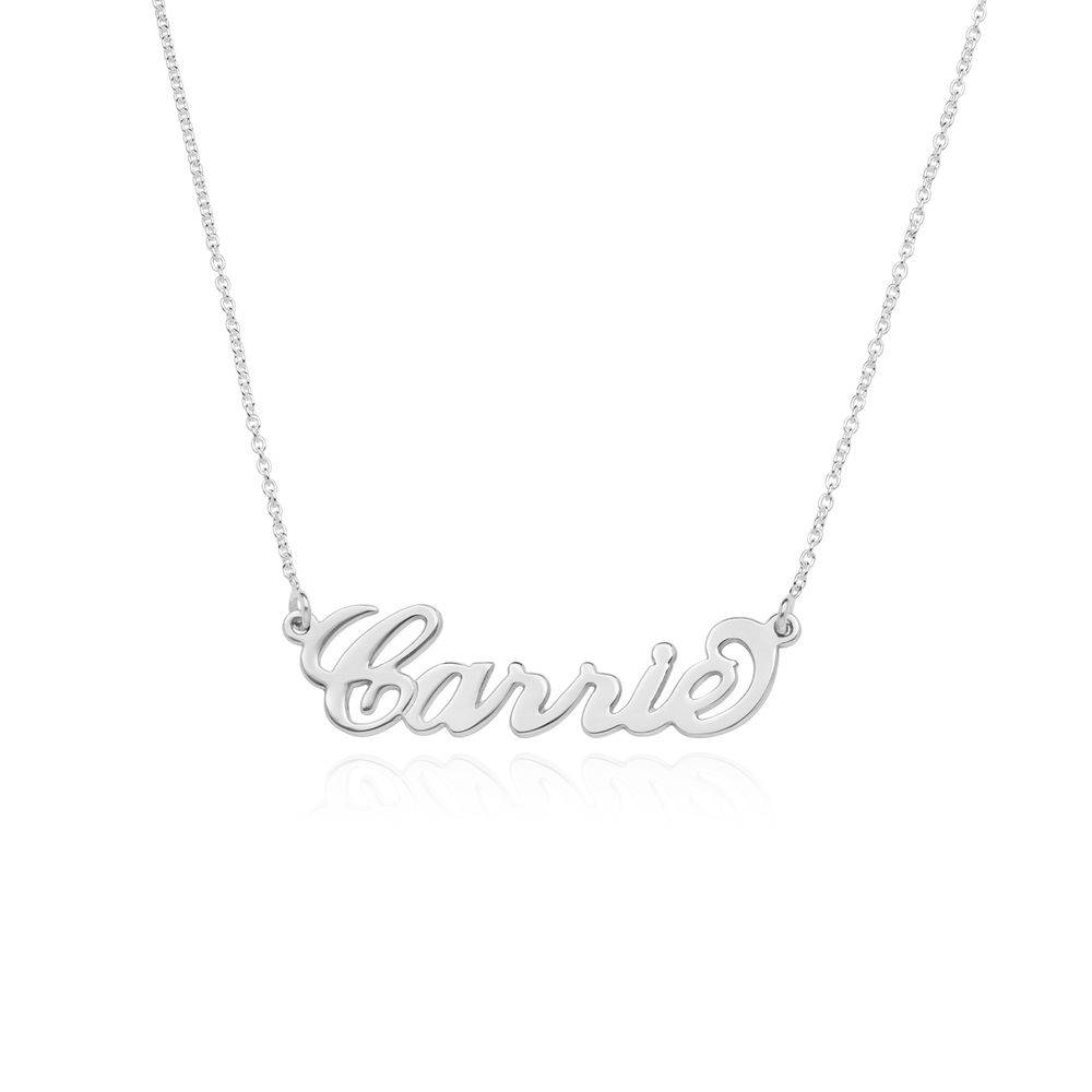 Silver Name Necklace - Carrie Style-1 produkt billede