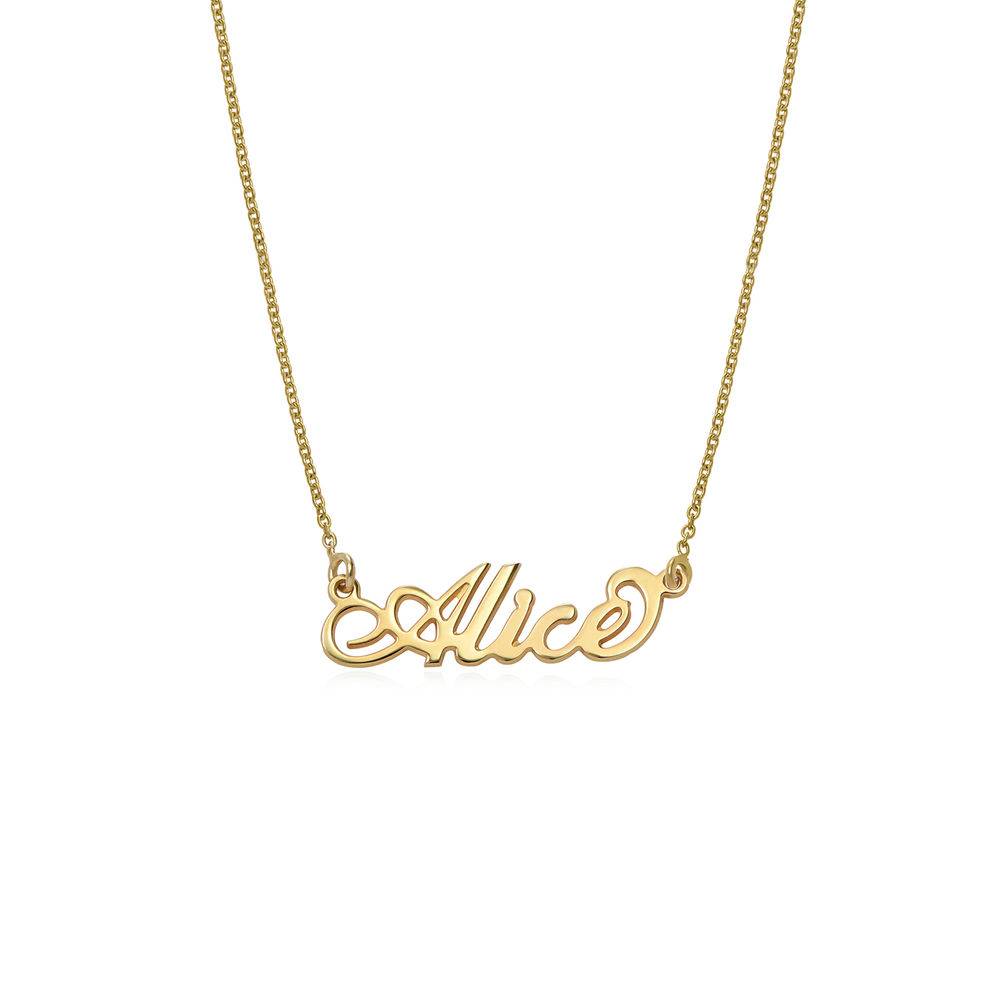 Small Vermeil "Carrie" Name Necklace-2 produkt billede