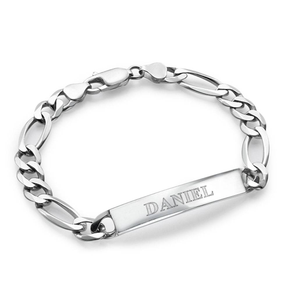 Sterling Silver Men's ID Bracelet-1 produkt billede