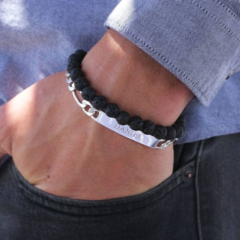 Sterling Silver Men's ID Bracelet-3 produkt billede
