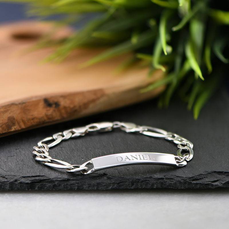 Sterling Silver Men's ID Bracelet-4 produkt billede