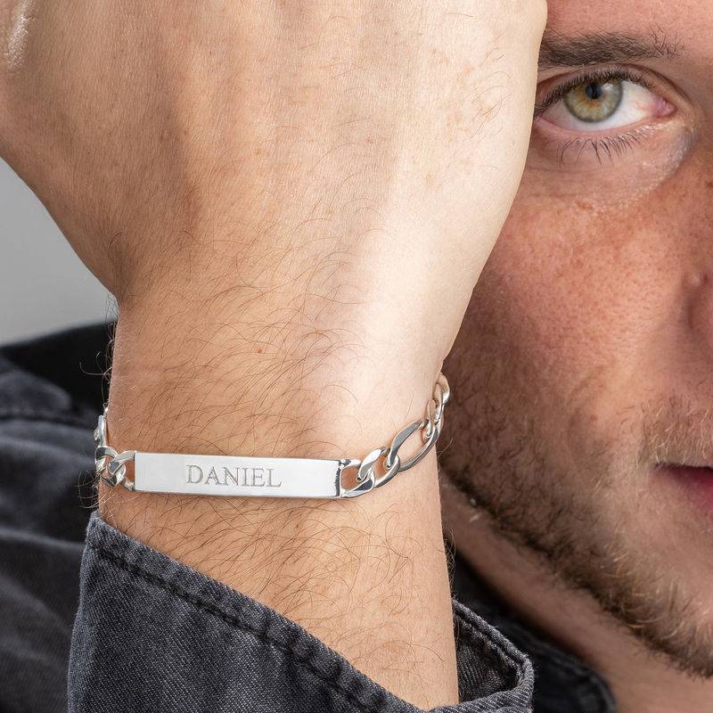 Sterling Silver Men's ID Bracelet-6 produkt billede
