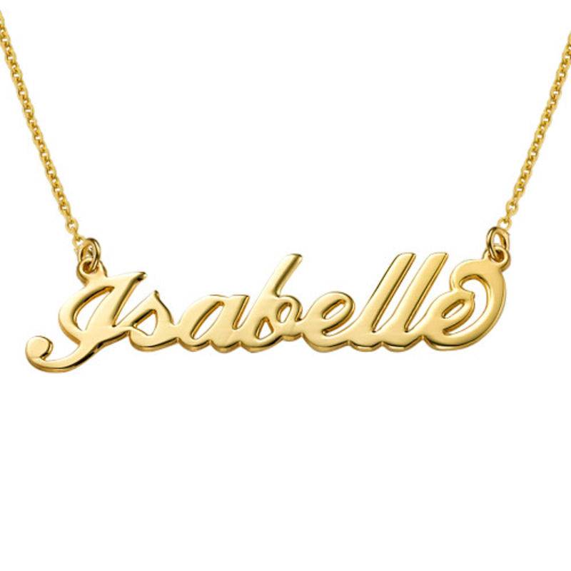 Vermeil Carrie Name Necklace-2 produkt billede